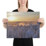 "Sun-Gilded Frost" Canvas