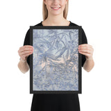 Framed "Icy Art" Photograph