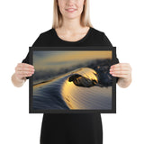 Framed "Crest of a Wave" Photograph