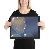 Framed "Bubbles" Photograph