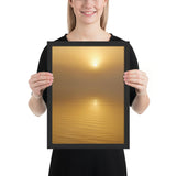 Framed "Sun in the Mist" Photograph