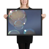 Framed "Bubbles" Photograph