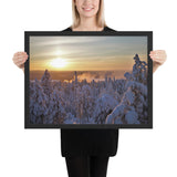 Framed "Sun-Gilded Frost" Photograph