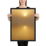 Framed "Sun in the Mist" Photograph