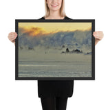 Framed "Hidden in the Fog" Photograph