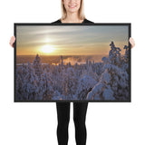 Framed "Sun-Gilded Frost" Photograph