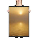 Framed "Sun in the Mist" Photograph