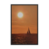 Framed "Sailing at Sunset" Photograph