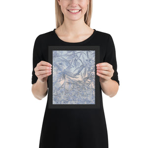 Framed "Icy Art" Photograph