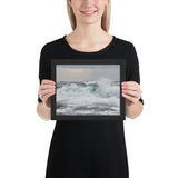 Framed "The Power of the Sea" Photograph