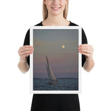 Framed "Night Sailing" Photograph