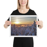 Framed "Sun-Gilded Frost" Photograph