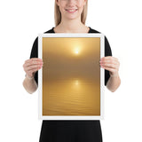 Framed "Sun in the Mist" Photograph