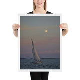 Framed "Night Sailing" Photograph