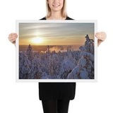 Framed "Sun-Gilded Frost" Photograph