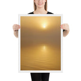 Framed "Sun in the Mist" Photograph