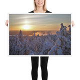 Framed "Sun-Gilded Frost" Photograph