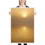 Framed "Sun in the Mist" Photograph