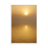 Framed "Sun in the Mist" Photograph